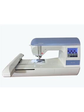 Brother PE-770 Embroidery Machine in White and Light Blue  ( repairs needed)